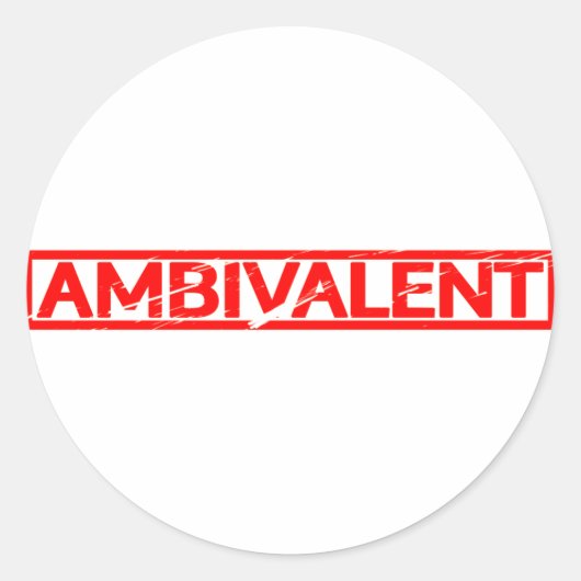 Sticker Rond Timbre ambivalent (Devant)