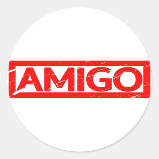 Sticker Rond Timbre Amigo (Devant)