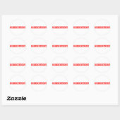 Sticker Rond Timbre amphibie (Feuille)