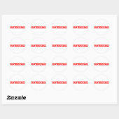 Sticker Rond Timbre antisocial (Feuille)