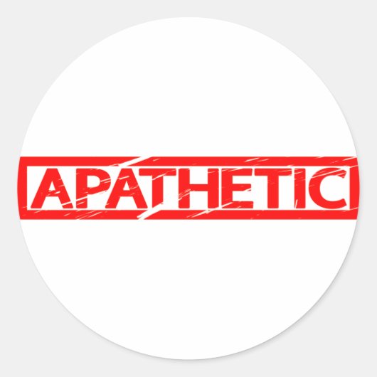 Sticker Rond Timbre apathique (Devant)