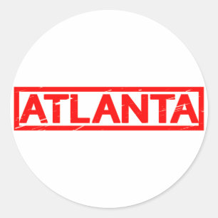 Sticker Rond Timbre Atlanta