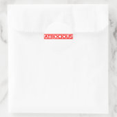 Sticker Rond Timbre Atrocique (Sac)