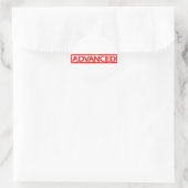Sticker Rond Timbre avancé (Sac)