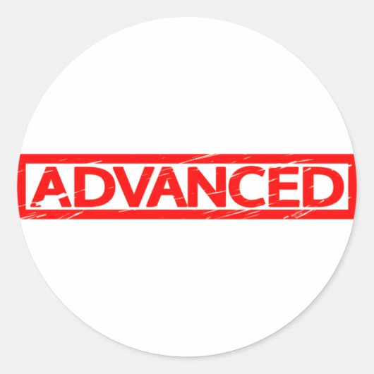Sticker Rond Timbre avancé (Devant)