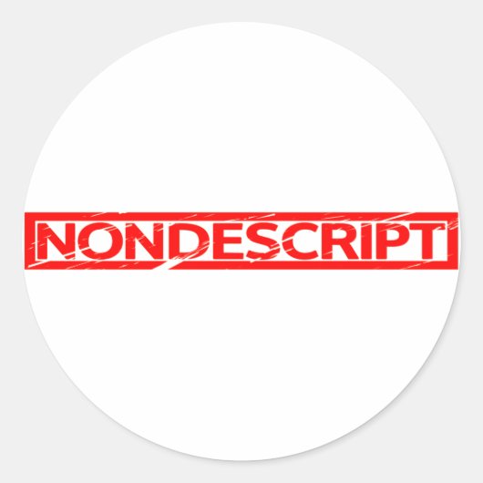 Sticker Rond Timbre banal (Devant)