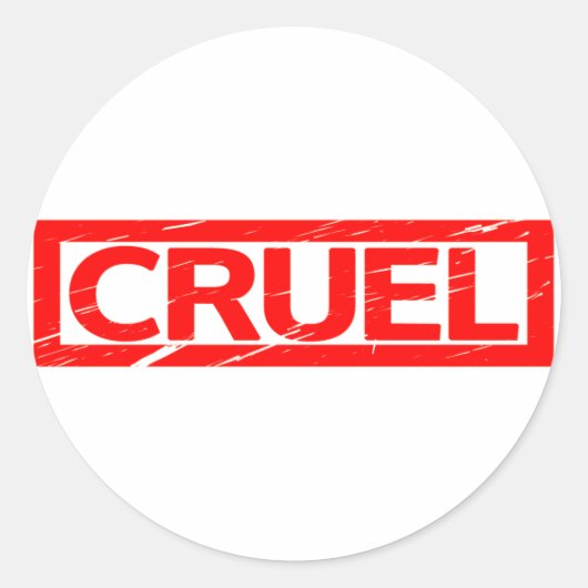 Sticker Rond Timbre brut (Devant)