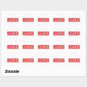 Sticker Rond Timbre Brut (Feuille)