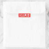 Sticker Rond Timbre Brut (Sac)