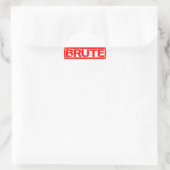 Sticker Rond Timbre Brute (Sac)