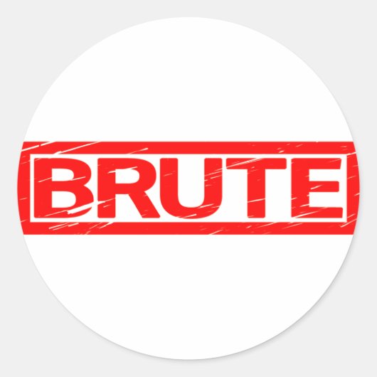 Sticker Rond Timbre Brute (Devant)