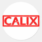 Sticker Rond Timbre Calix (Devant)