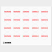Sticker Rond Timbre Catastrophe (Feuille)