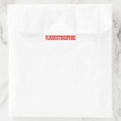 Sticker Rond Timbre Catastrophe (Sac)