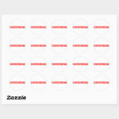 Sticker Rond Timbre controversé (Feuille)