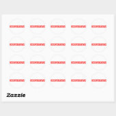 Sticker Rond Timbre coopératif (Feuille)