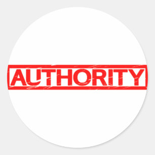 Sticker Rond Timbre d'autorité