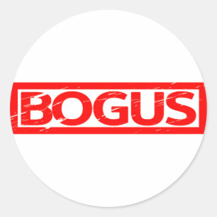 Sticker Rond Timbre de Bogus
