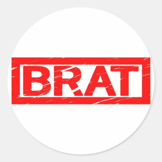 Sticker Rond Timbre de Brat (Devant)