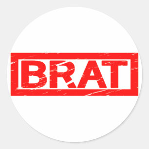 Sticker Rond Timbre de Brat
