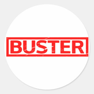 Sticker Rond Timbre de Buster