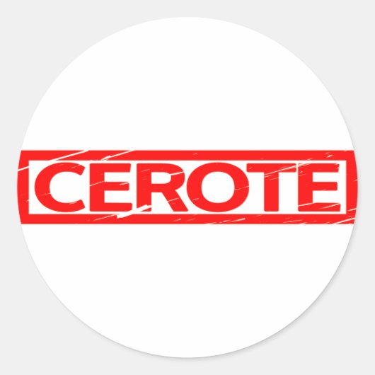Sticker Rond Timbre de certificat (Devant)