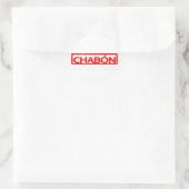 Sticker Rond Timbre de Chabón (Sac)
