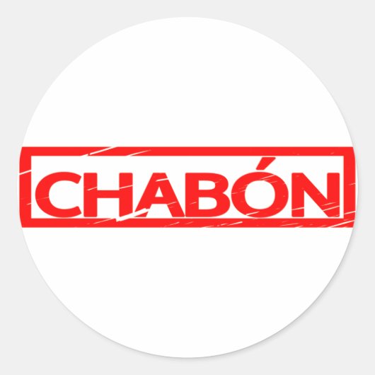 Sticker Rond Timbre de Chabón (Devant)