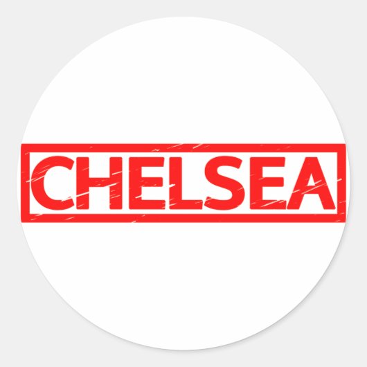 Sticker Rond Timbre de Chelsea (Devant)