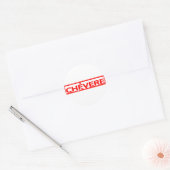 Sticker Rond Timbre de Chévere (Enveloppe)