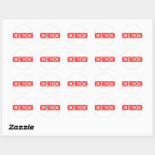 Sticker Rond Timbre de chido (Feuille)