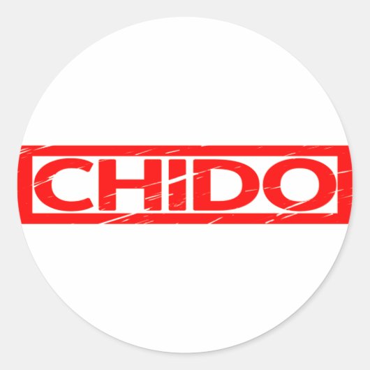 Sticker Rond Timbre de chido (Devant)