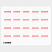 Sticker Rond Timbre de connaissance (Feuille)