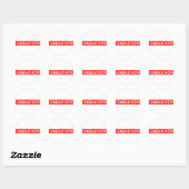 Sticker Rond Timbre de copain (Feuille)