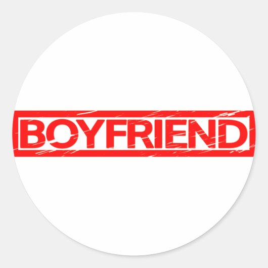 Sticker Rond Timbre de copain (Devant)