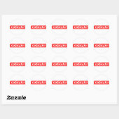 Sticker Rond Timbre de Dods (Feuille)