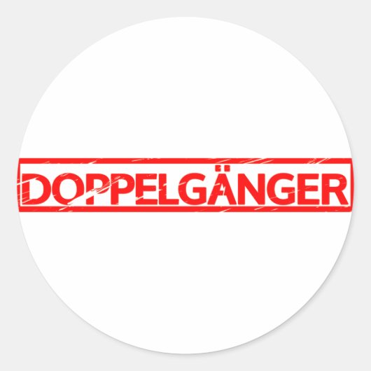 Sticker Rond Timbre de Doppelgänger (Devant)