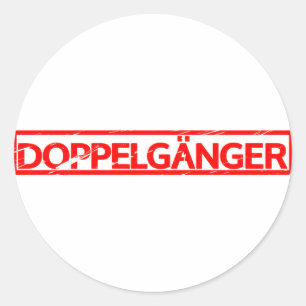Sticker Rond Timbre de Doppelgänger