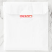 Sticker Rond Timbre de faible qualité (Sac)