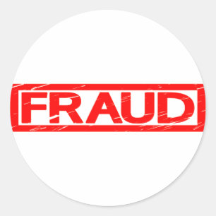 Sticker Rond Timbre de fraude