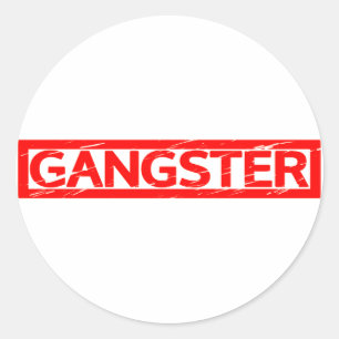 Sticker Rond Timbre de Gangster