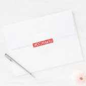 Sticker Rond Timbre de Gangster (Enveloppe)