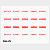 Sticker Rond Timbre de goélette (Feuille)