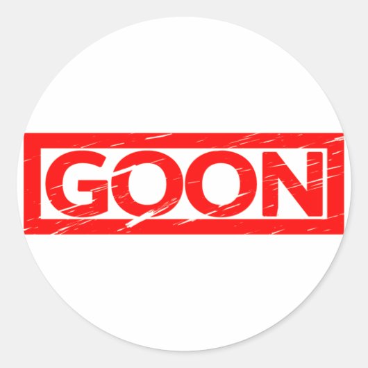 Sticker Rond Timbre de Goon (Devant)