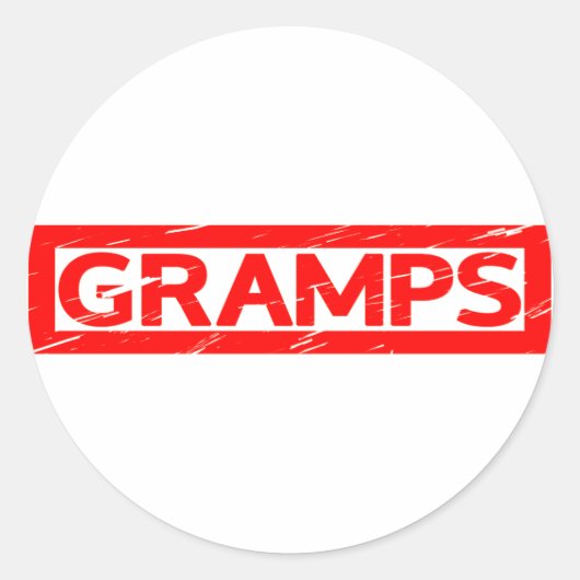 Sticker Rond Timbre de Gramps (Devant)