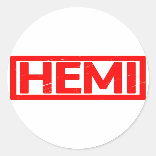 Sticker Rond Timbre de Hemi (Devant)