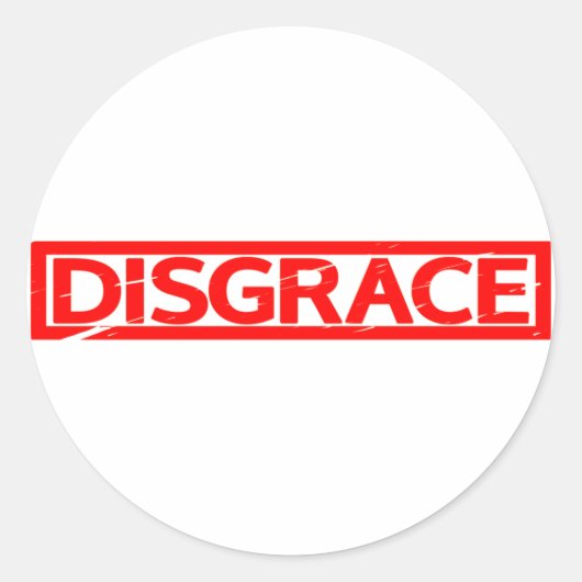 Sticker Rond Timbre de honte (Devant)
