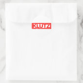 Sticker Rond Timbre de Klutz (Sac)