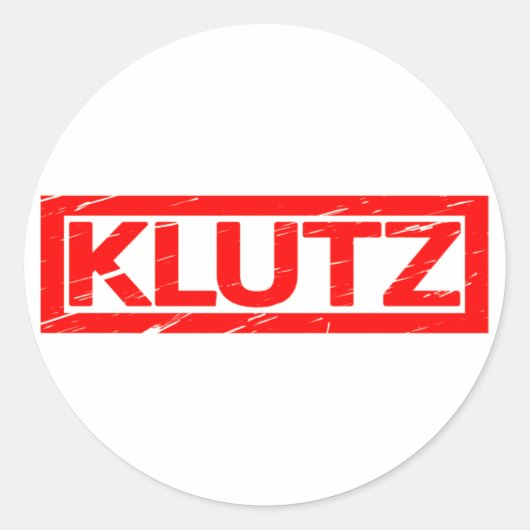 Sticker Rond Timbre de Klutz (Devant)