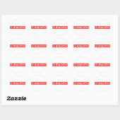 Sticker Rond Timbre de la théière (Feuille)